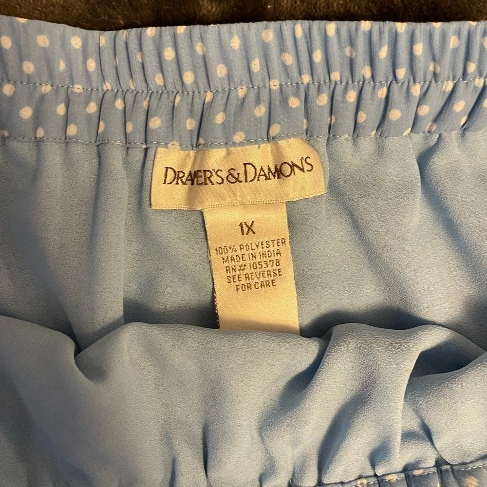 Blue Polka Dot Skirt